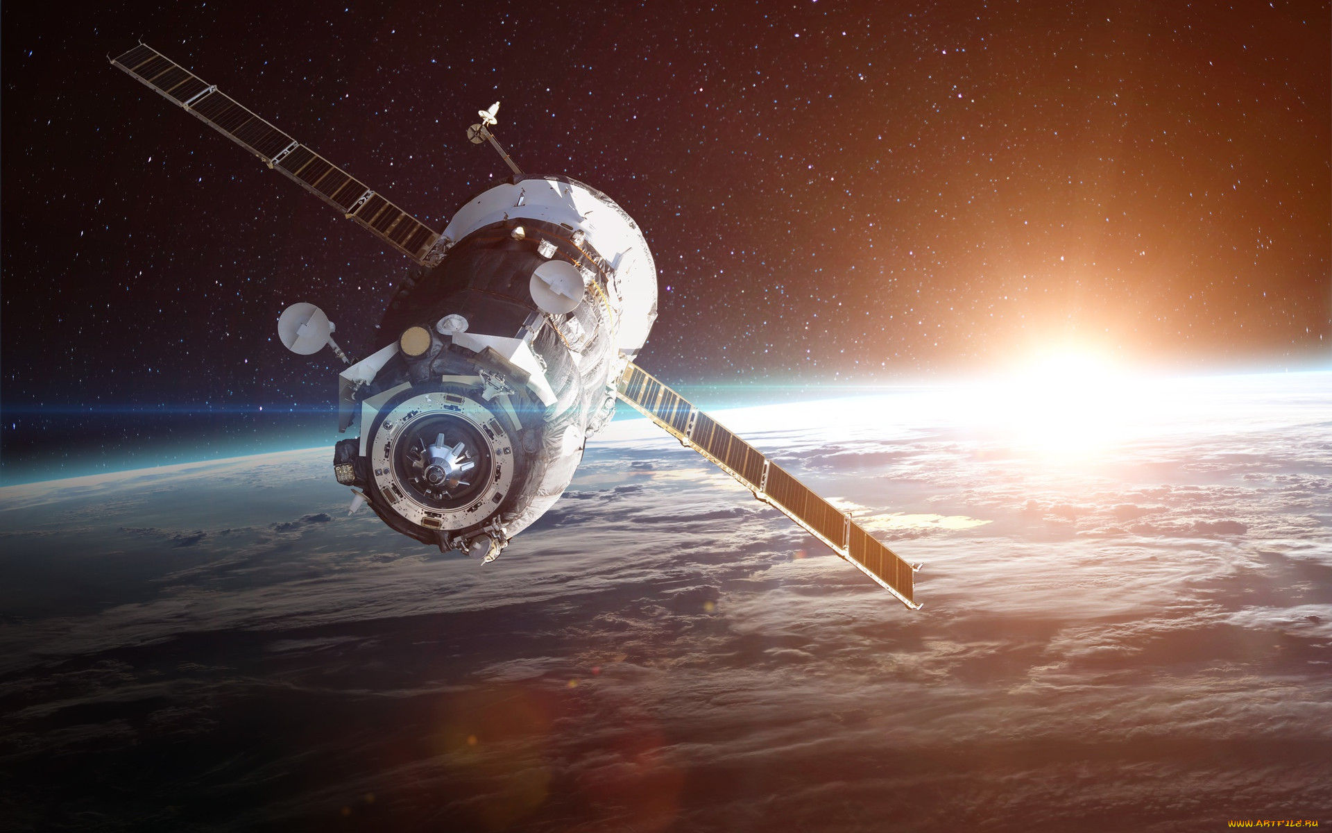 ,  ,   , vadim, sadovski, cosmos, satellite, , , technique, , sun, orbit, , earth, art, stars, , , , , surface